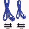 Yoga Wall Ropes 2pairs (Long & Small), 2pairs Wall Hooks Set