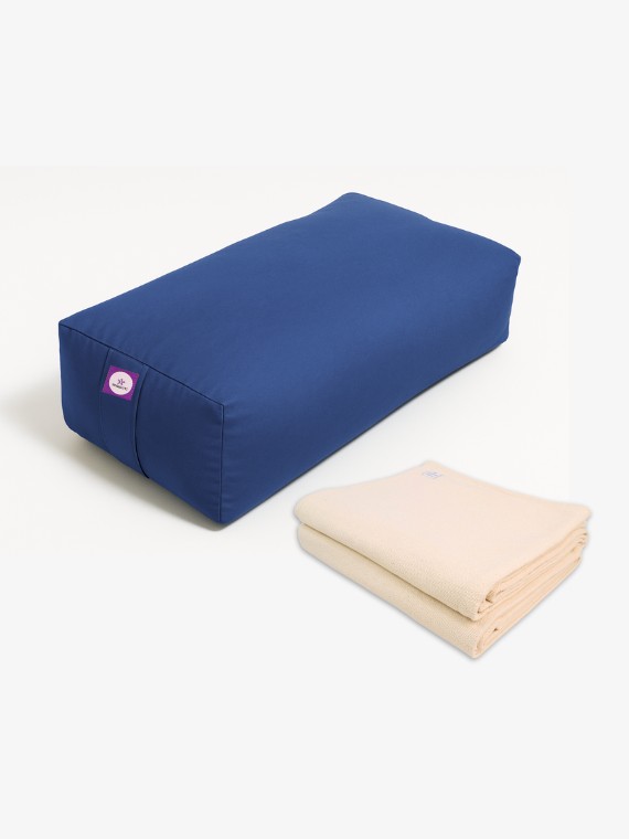 Yoga Blanket 2pc(Premium) & Rectangular Bolster