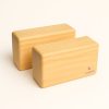 Solid Wooden Yoga Block (Pine) 2pcs